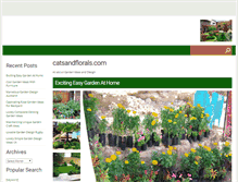 Tablet Screenshot of catsandflorals.com